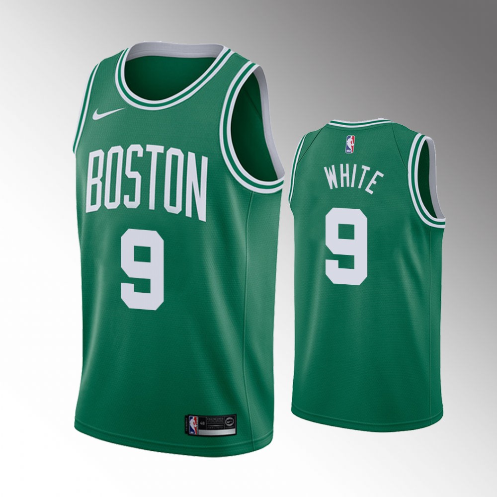 Men's Boston Celtics Derrick White #9 Icon Edition 2022 Trade Green Jersey 2401JVPT